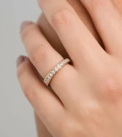 Cheap Anekke Anillo Piedrecitas Dorado