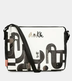 New Anekke Bandolera 3 Compartimentos Nature Sixties