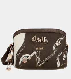 Outlet Anekke Bandolera 3 Compartimentos Marron Nature Shodo