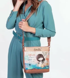 Fashion Anekke Bandolera Con Bolsillos Mediterranean