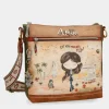 Best Anekke Bandolera Cuadrada Peace & Love Camel