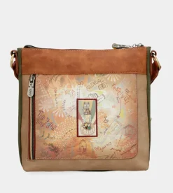 Best Anekke Bandolera Cuadrada Peace & Love Camel