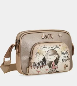New Anekke Bandolera Doble Compartimento Hollywood
