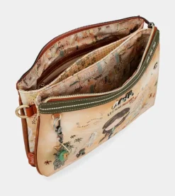 Sale Anekke Bandolera Estampada Peace & Love Camel