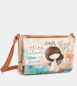 Cheap Anekke Bandolera Estampada Triple Compartimento Mediterranean