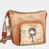 Cheap Anekke Bandolera Grande Peace & Love Camel
