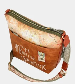 Cheap Anekke Bandolera Grande Peace & Love Camel