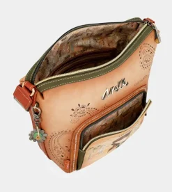 Cheap Anekke Bandolera Grande Peace & Love Camel