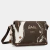 Store Anekke Bandolera Marron 3 Compartimentos Nature Shodo
