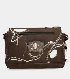 Store Anekke Bandolera Marron 3 Compartimentos Nature Shodo