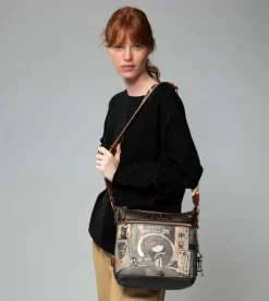 Clearance Anekke Bandolera Marron Mediana Shoen