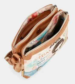 Cheap Anekke Bandolera Mediana Triple Compartimento Mediterranean