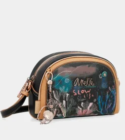 Best Sale Anekke Bandolera Negra Redondeada Coral