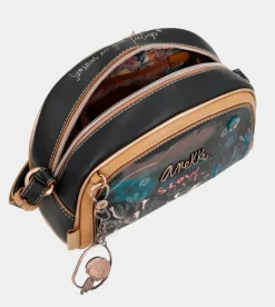 Best Sale Anekke Bandolera Negra Redondeada Coral