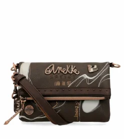 Cheap Anekke Bandolera Pequena Marron Nature Shodo