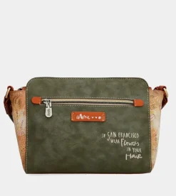 Online Anekke Bandolera Rectangular Peace & Love Camel