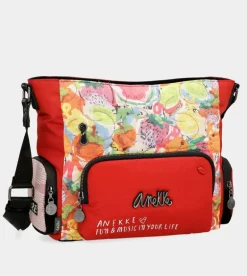 Store Anekke Bandolera Roja Con Bolsillos Nature Colors