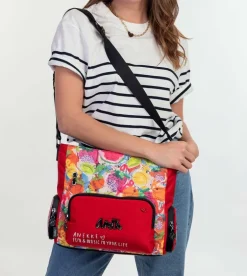 Store Anekke Bandolera Roja Con Bolsillos Nature Colors