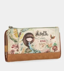 Outlet Anekke Billetero Flexible Estampado Rfid Amazonia