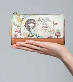 Outlet Anekke Billetero Flexible Estampado Rfid Amazonia