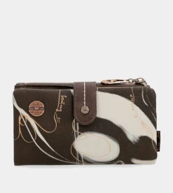 Outlet Anekke Billetero Flexible Marron Rfid Nature Shodo