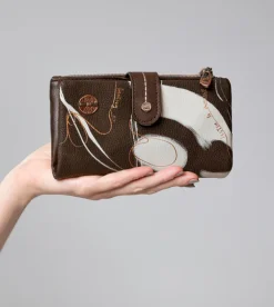 Outlet Anekke Billetero Flexible Marron Rfid Nature Shodo