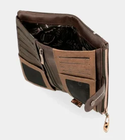 Outlet Anekke Billetero Flexible Marron Rfid Nature Shodo