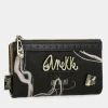 New Anekke Billetero Flexible Negro Rfid Nature Shodo