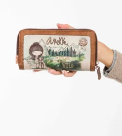 Cheap Anekke Billetero Grande Estampado The Forest
