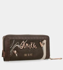 Best Sale Anekke Billetero Grande Marron Rfid Nature Shodo