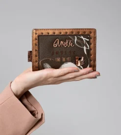 Fashion Anekke Billetero Marron Flexible Rfid Nature Shodo