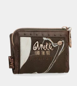 Flash Sale Anekke Billetero Marron Pequeno Rfid Nature Shodo