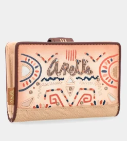 New Anekke Billetero Mediano Rfid Estampado Etnico Tribe