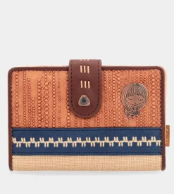New Anekke Billetero Mediano Rfid Estampado Etnico Tribe