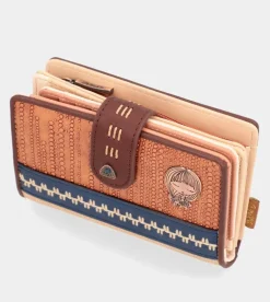 New Anekke Billetero Mediano Rfid Estampado Etnico Tribe