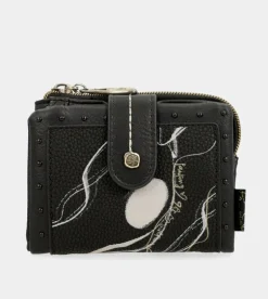 Outlet Anekke Billetero Negro Pequeno Rfid Nature Shodo