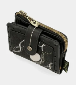 Outlet Anekke Billetero Negro Pequeno Rfid Nature Shodo