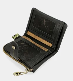 Outlet Anekke Billetero Negro Pequeno Rfid Nature Shodo