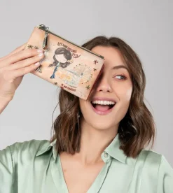 Best Sale Anekke Billetero Rfid Flexible Peace & Love Camel