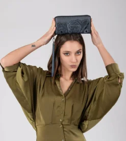 Cheap Anekke Billetero Rfid Grande Azul Marino Studio