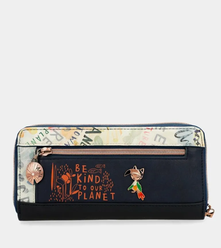 Online Anekke Billetero Rfid Grande Estampado Nature Pachamama