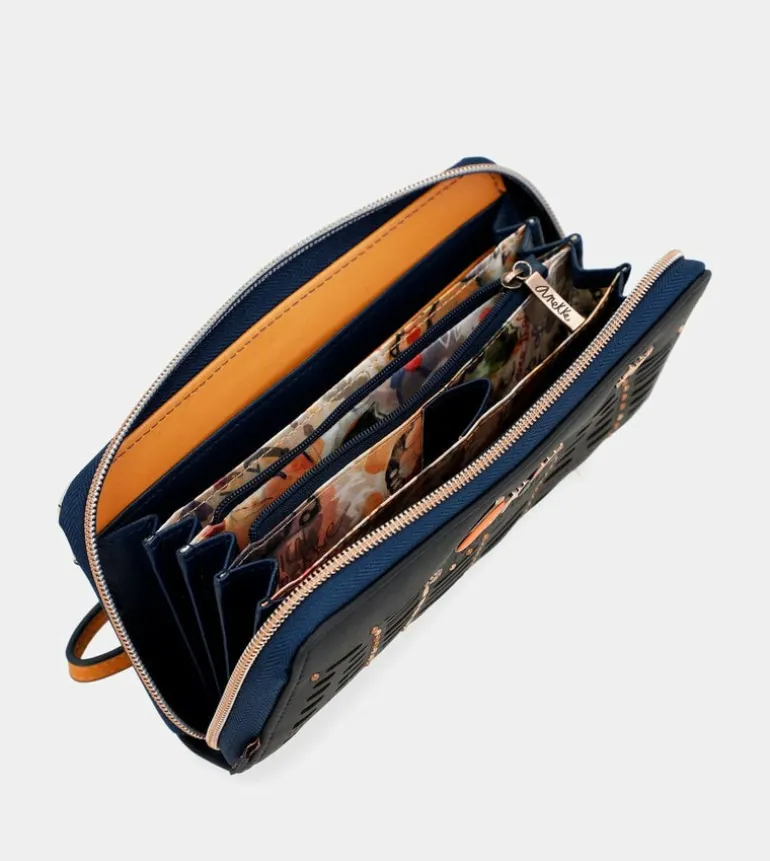 Online Anekke Billetero Rfid Grande Estampado Nature Pachamama
