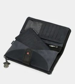 Best Anekke Billetero Rfid Grande Flexible Azul Marino Studio