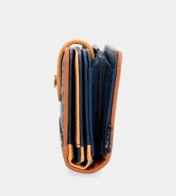 Outlet Anekke Billetero Rfid Mediano Azul Marino Nature Pachamama