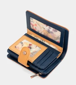 Outlet Anekke Billetero Rfid Mediano Azul Marino Nature Pachamama