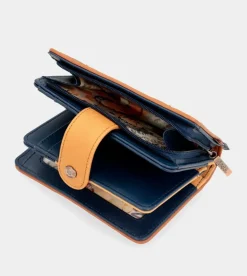 Outlet Anekke Billetero Rfid Mediano Azul Marino Nature Pachamama