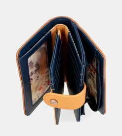 Outlet Anekke Billetero Rfid Mediano Azul Marino Nature Pachamama