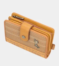 Cheap Anekke Billetero Rfid Mediano Ocre Nature Pachamama
