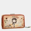 New Anekke Billetero Rfid Mediano Peace & Love Camel
