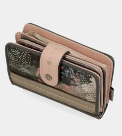 Outlet Anekke Billetero Rfid Mediano Peace & Love Rosa